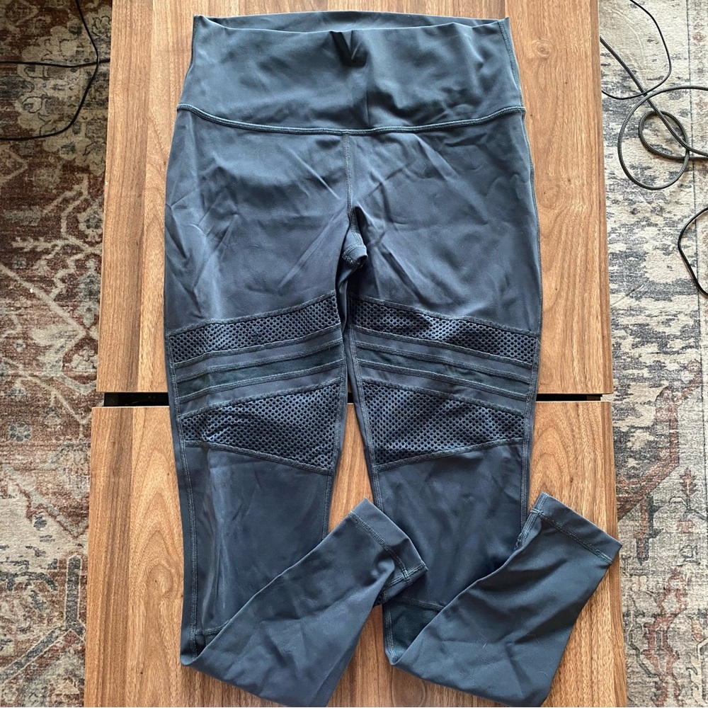 lululemon athletica Black Mesh Panel Leggings